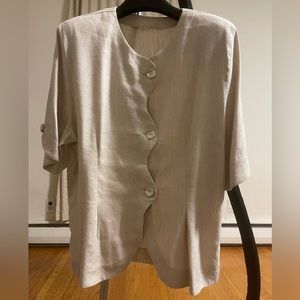 Vintage CMCE ltd made-in-USA linen top